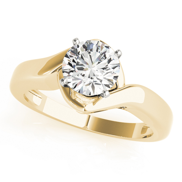 Solitaire Color Engagement Rings