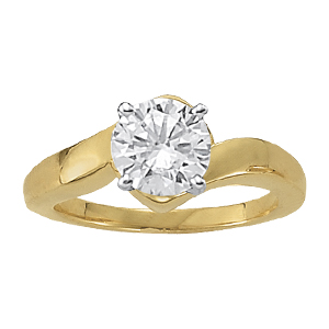 Solitaire Color Engagement Rings