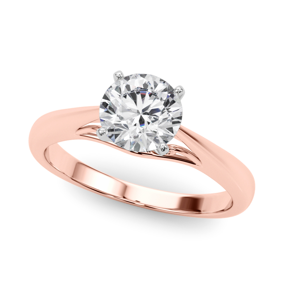 Solitaire Cathedral Engagement Ring