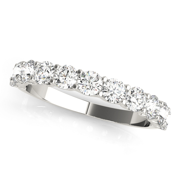 11-Stone Shared Prong Wedding Band