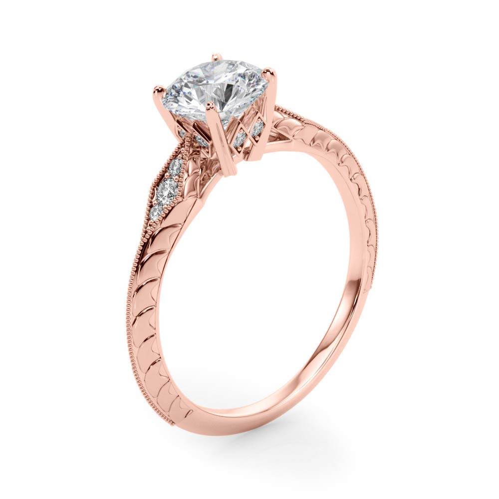 The Marlowe Solitaire Engagement Ring, angled view