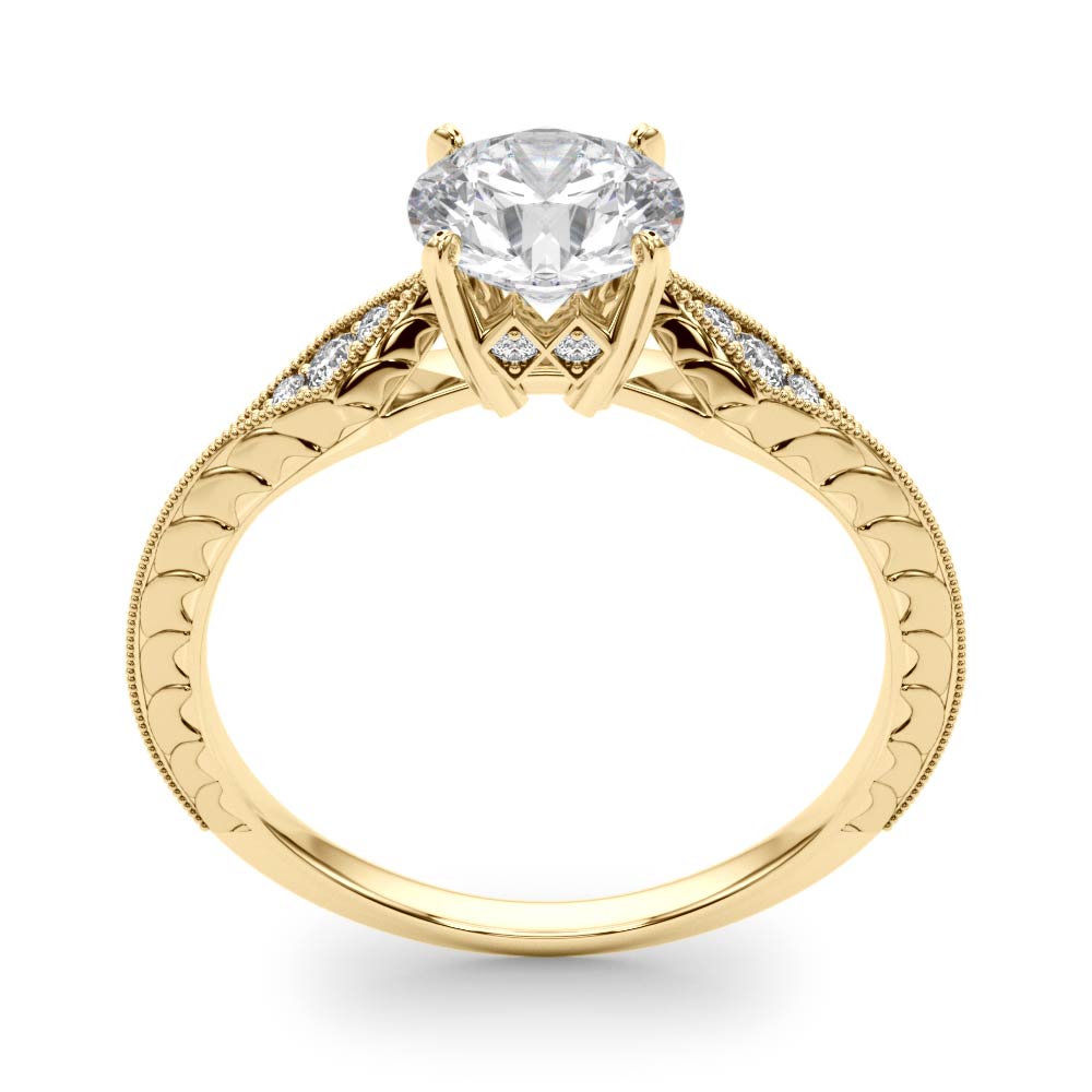 The Marlowe Solitaire Engagement Ring, upright view
