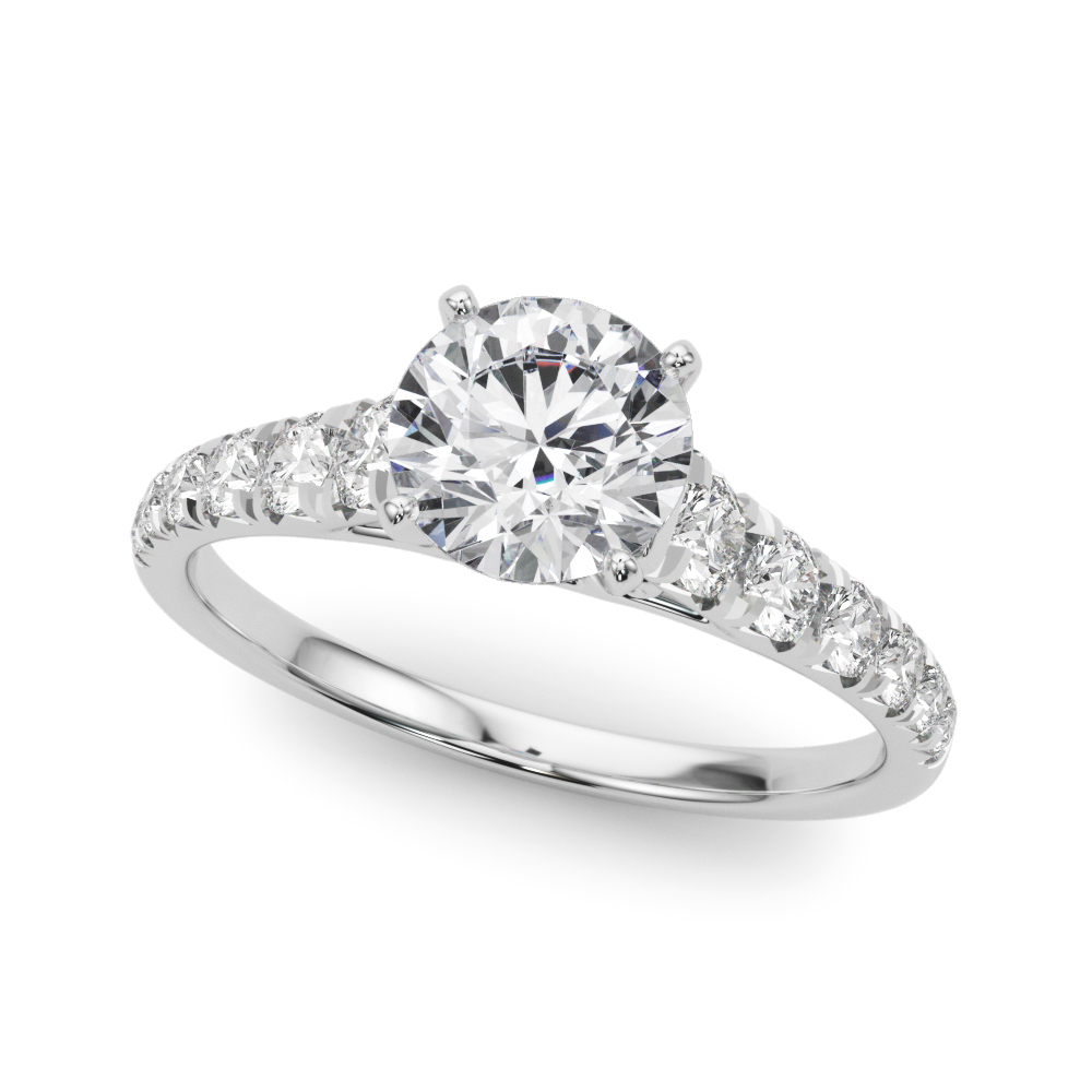 Graduated Diamond Engagement Ring