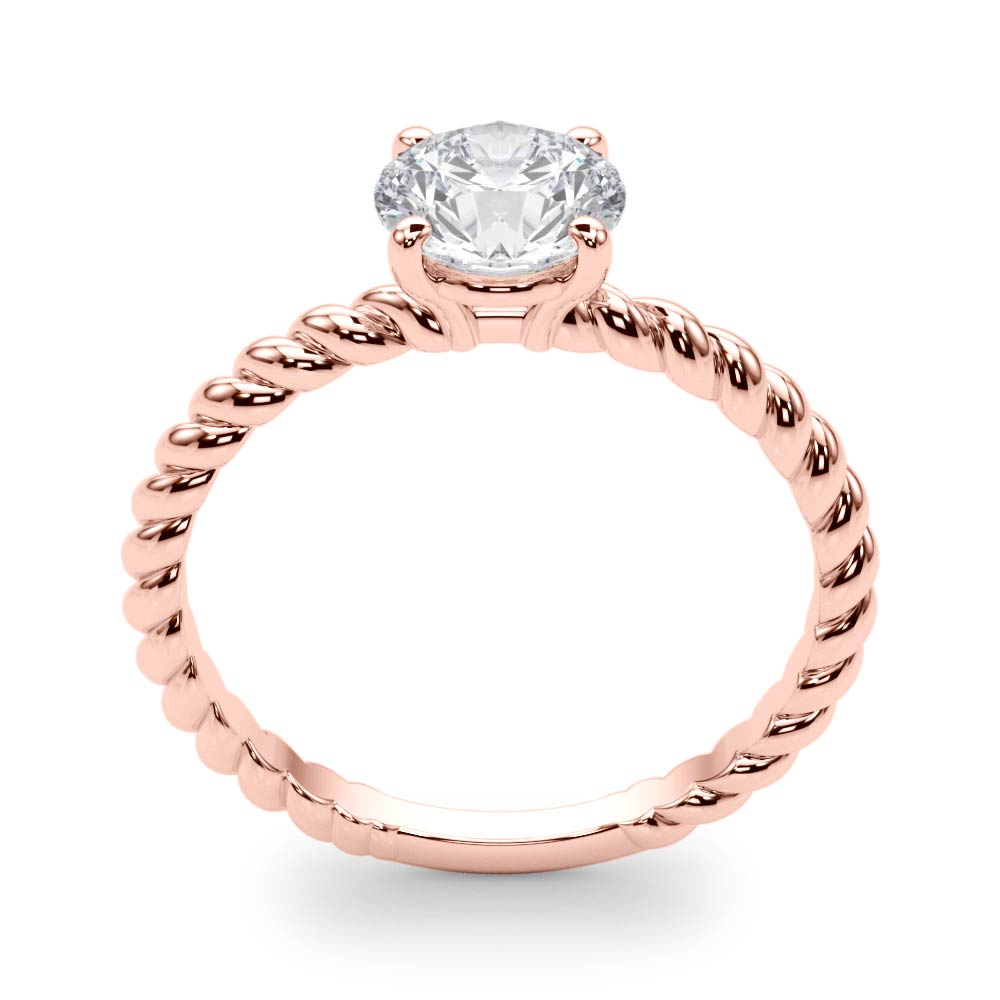 The Giselle Solitaire Engagement Ring, upright view