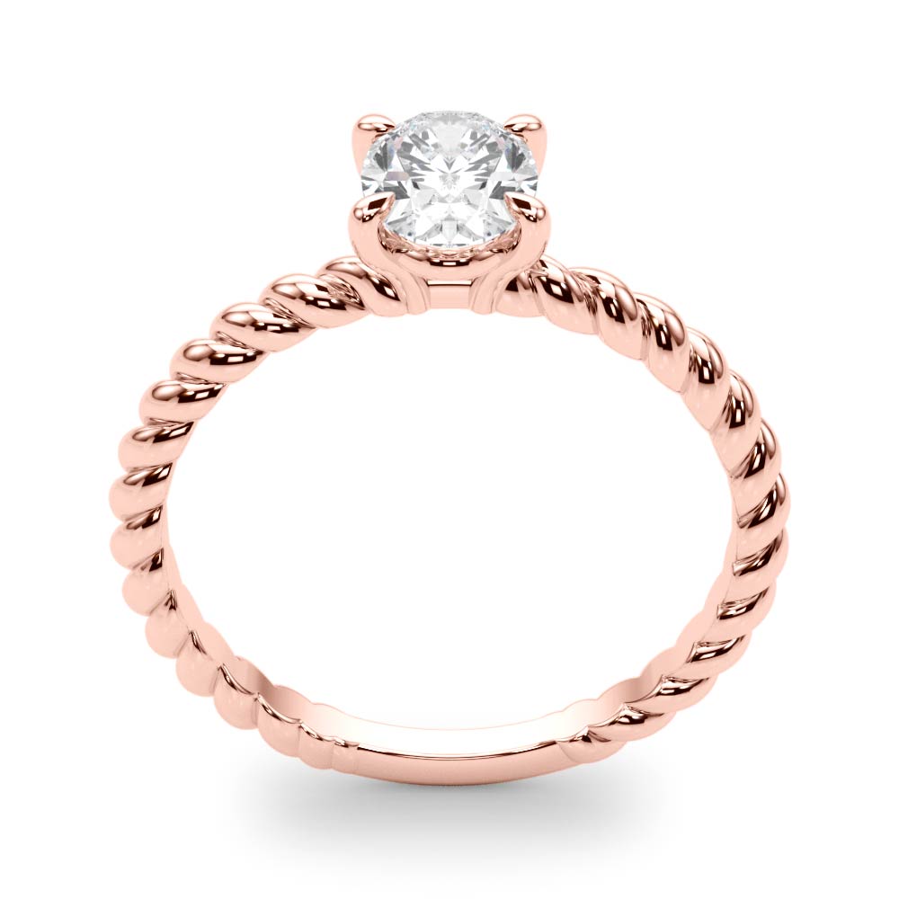 The Ophelia Solitaire Engagement Ring, upright view