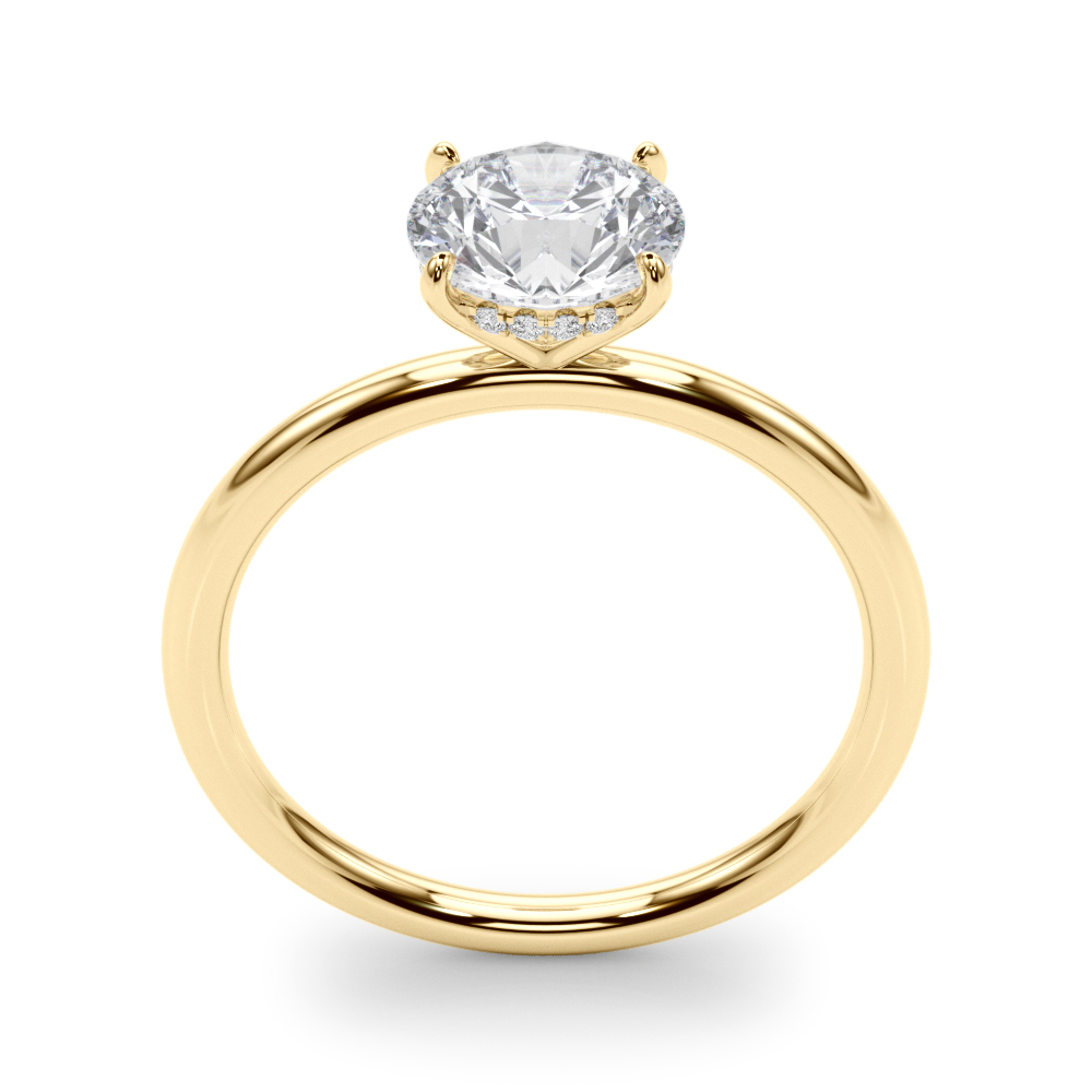The Tessa Hidden Halo Engagement Ring, upright view