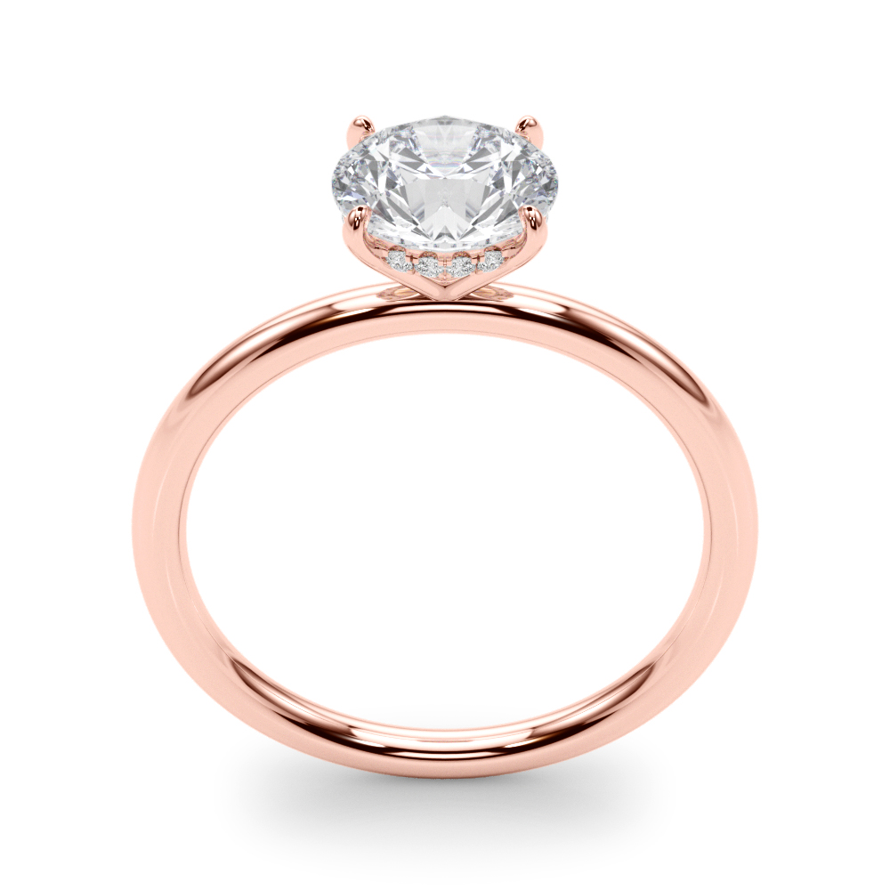 The Tessa Hidden Halo Engagement Ring, upright view