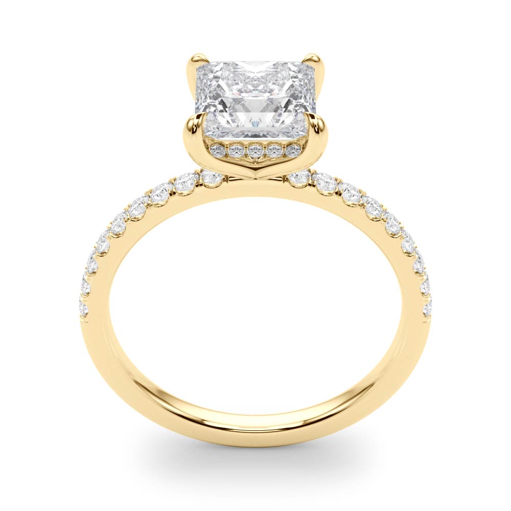 The Katarina Hidden Halo Engagement Ring, upright view