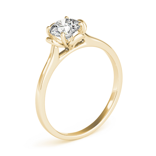 The Sabrina Solitaire Engagement Ring, upright view