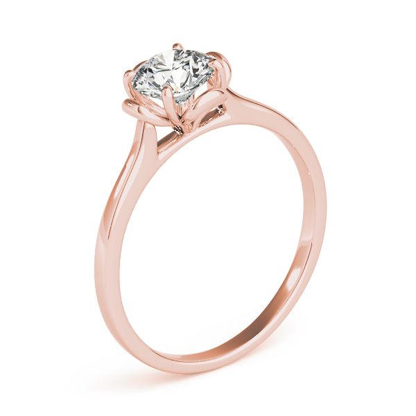 The Sabrina Solitaire Engagement Ring, upright view