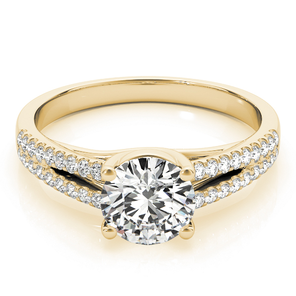 The Meredith Solitaire Engagement Ring, set view