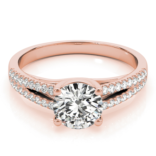 The Meredith Solitaire Engagement Ring, set view