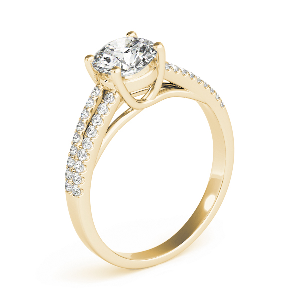 The Meredith Solitaire Engagement Ring, upright view