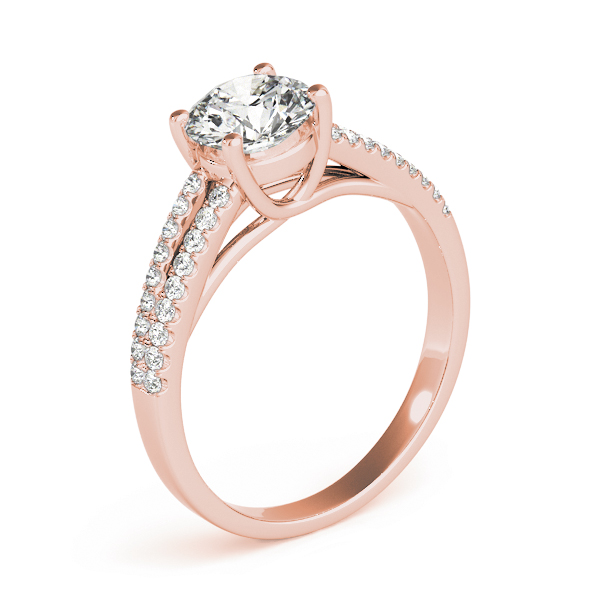 The Meredith Solitaire Engagement Ring, upright view