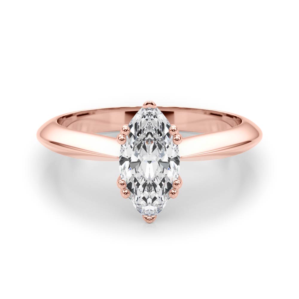 The Olivia Solitaire Engagement Ring, set view