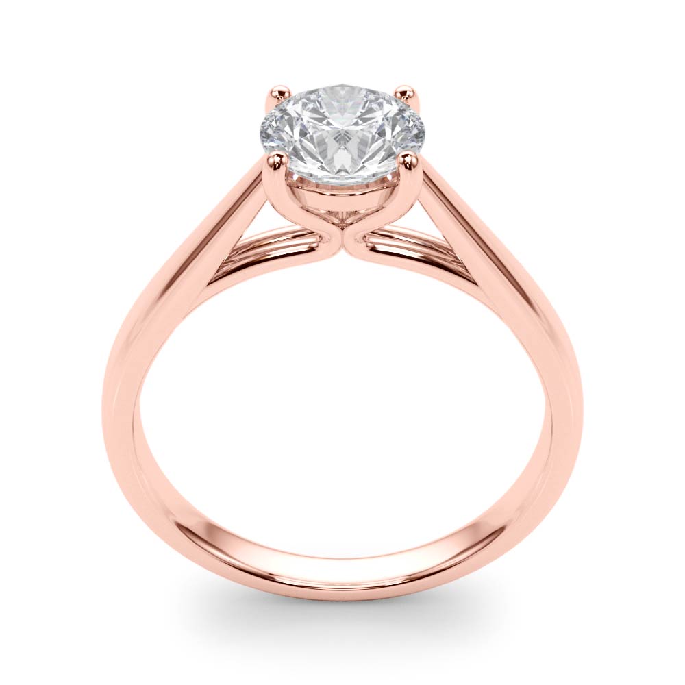 The Catalina Solitaire Engagement Ring, upright view