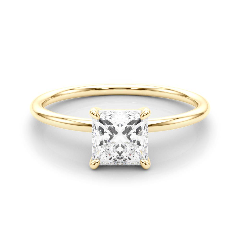 The Jacqueline Solitaire Engagement Ring, set view