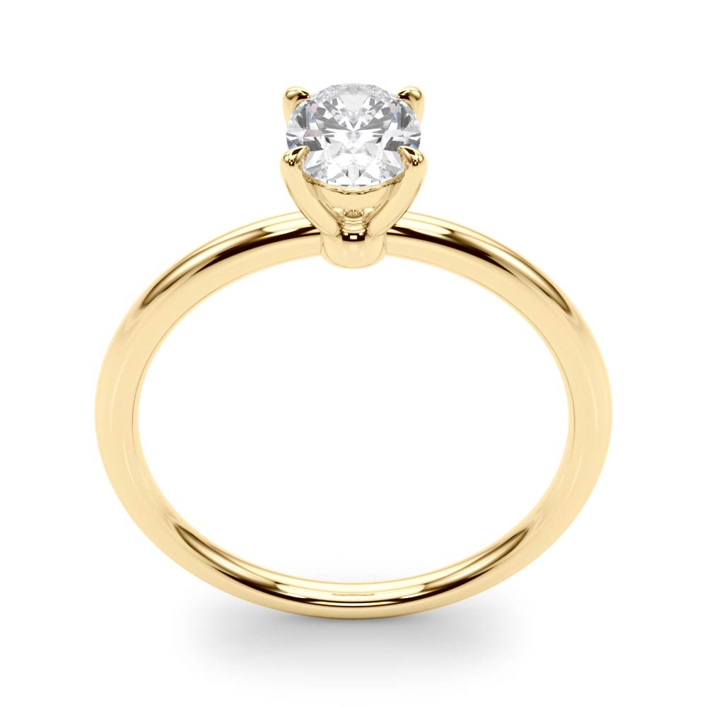 The Blythe Solitaire Engagement Ring, upright view