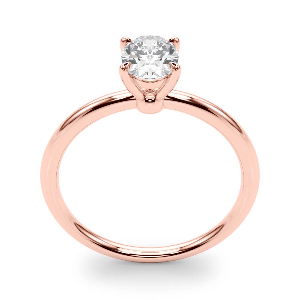 The Blythe Solitaire Engagement Ring, upright view