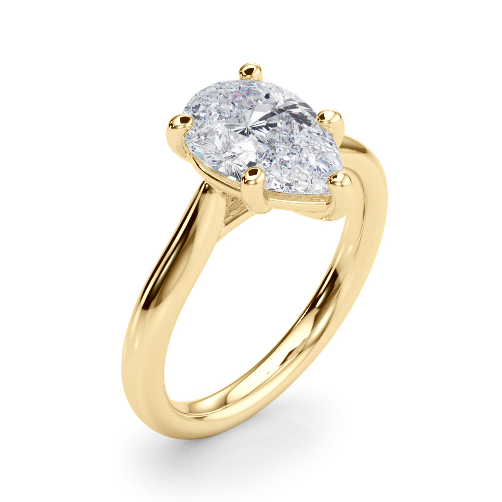 The Tabitha Solitaire Engagement Ring, angled view
