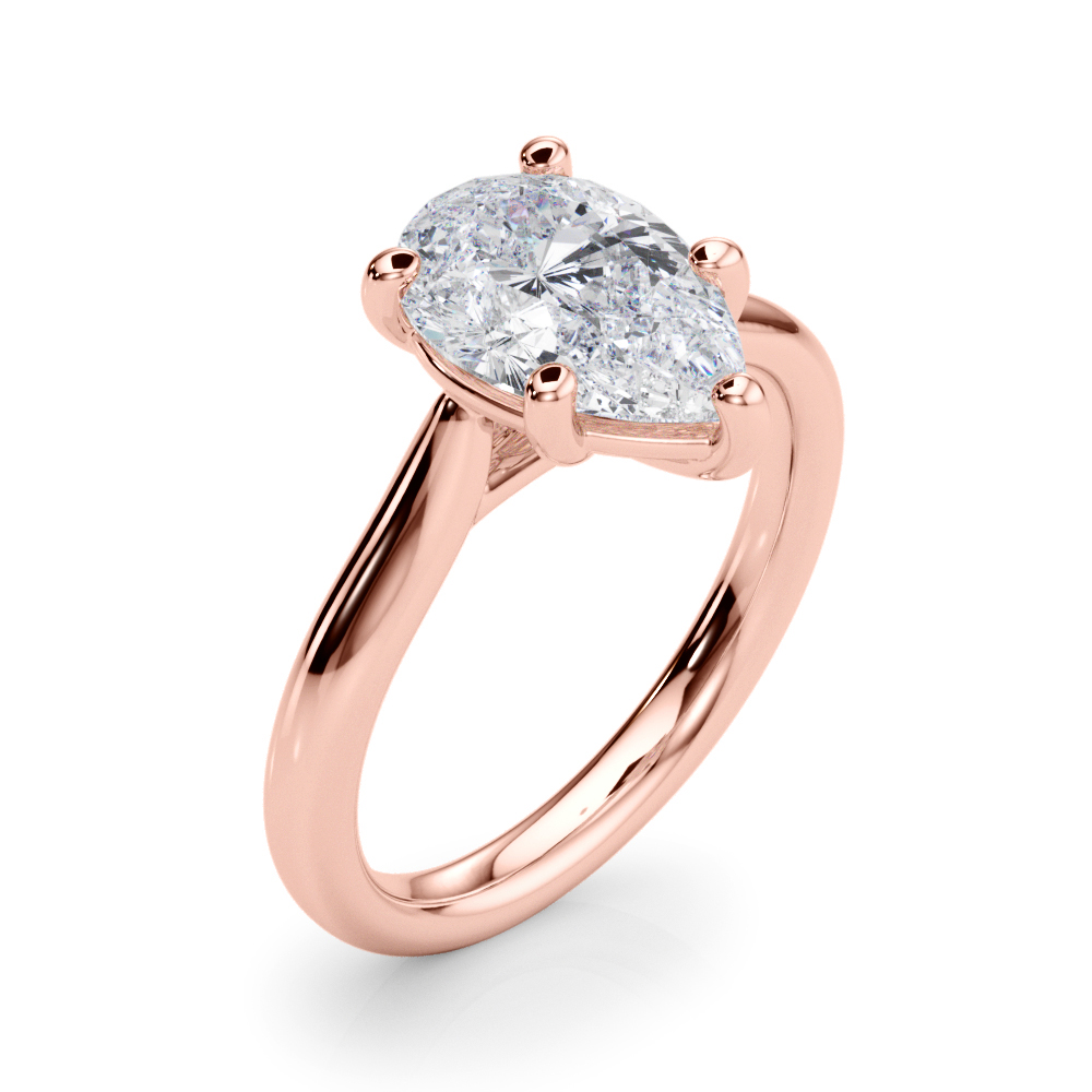 The Tabitha Solitaire Engagement Ring, angled view
