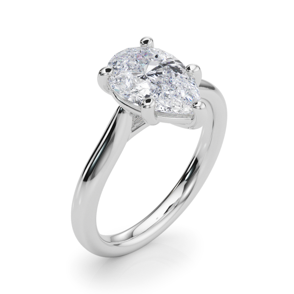 The Tabitha Solitaire Engagement Ring, angled view