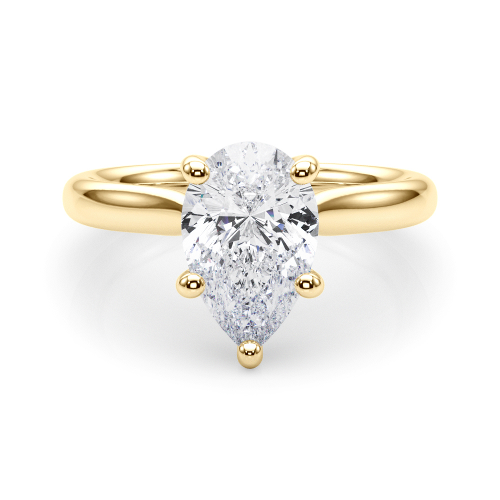 The Tabitha Solitaire Engagement Ring, set view