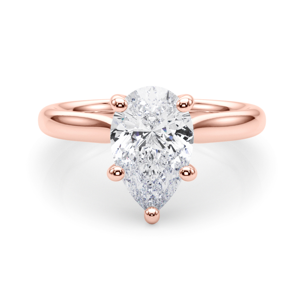 The Tabitha Solitaire Engagement Ring, set view