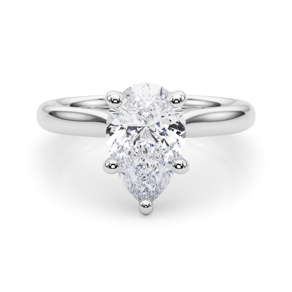 The Tabitha Solitaire Engagement Ring, set view