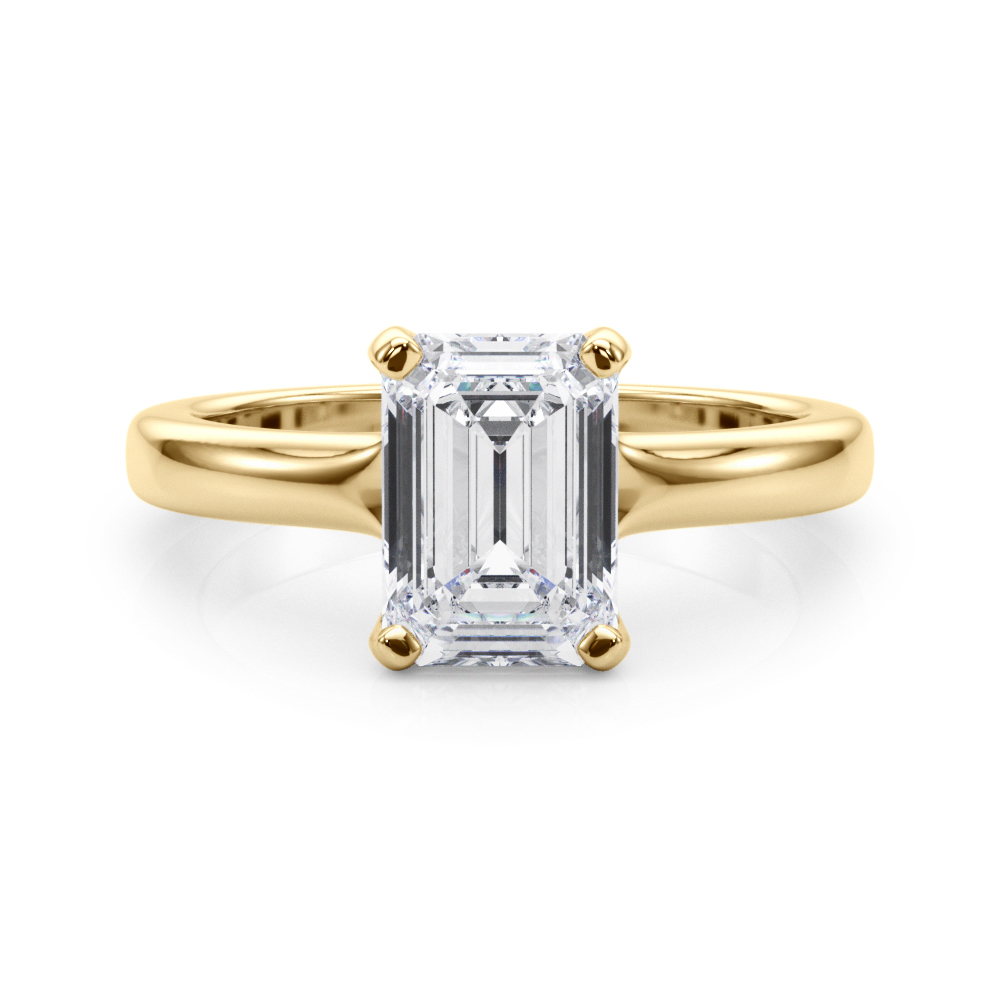 The Dorothea Solitaire Engagement Ring, set view