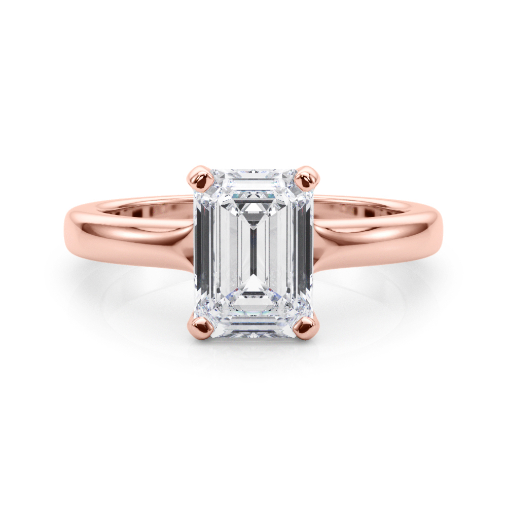 The Dorothea Solitaire Engagement Ring, set view