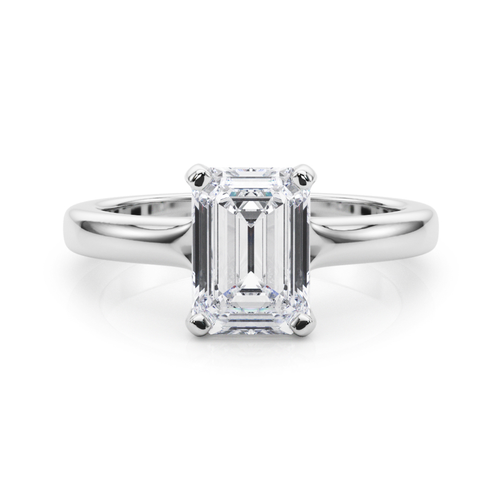 The Dorothea Solitaire Engagement Ring, set view
