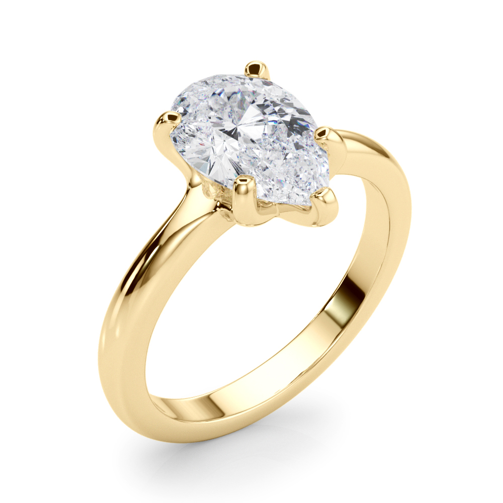 The Sylvia Solitaire Engagement Ring, angled view