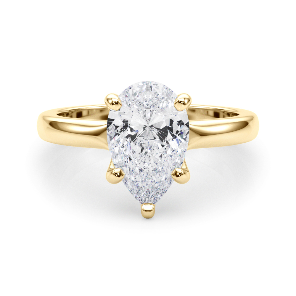 The Sylvia Solitaire Engagement Ring, set view