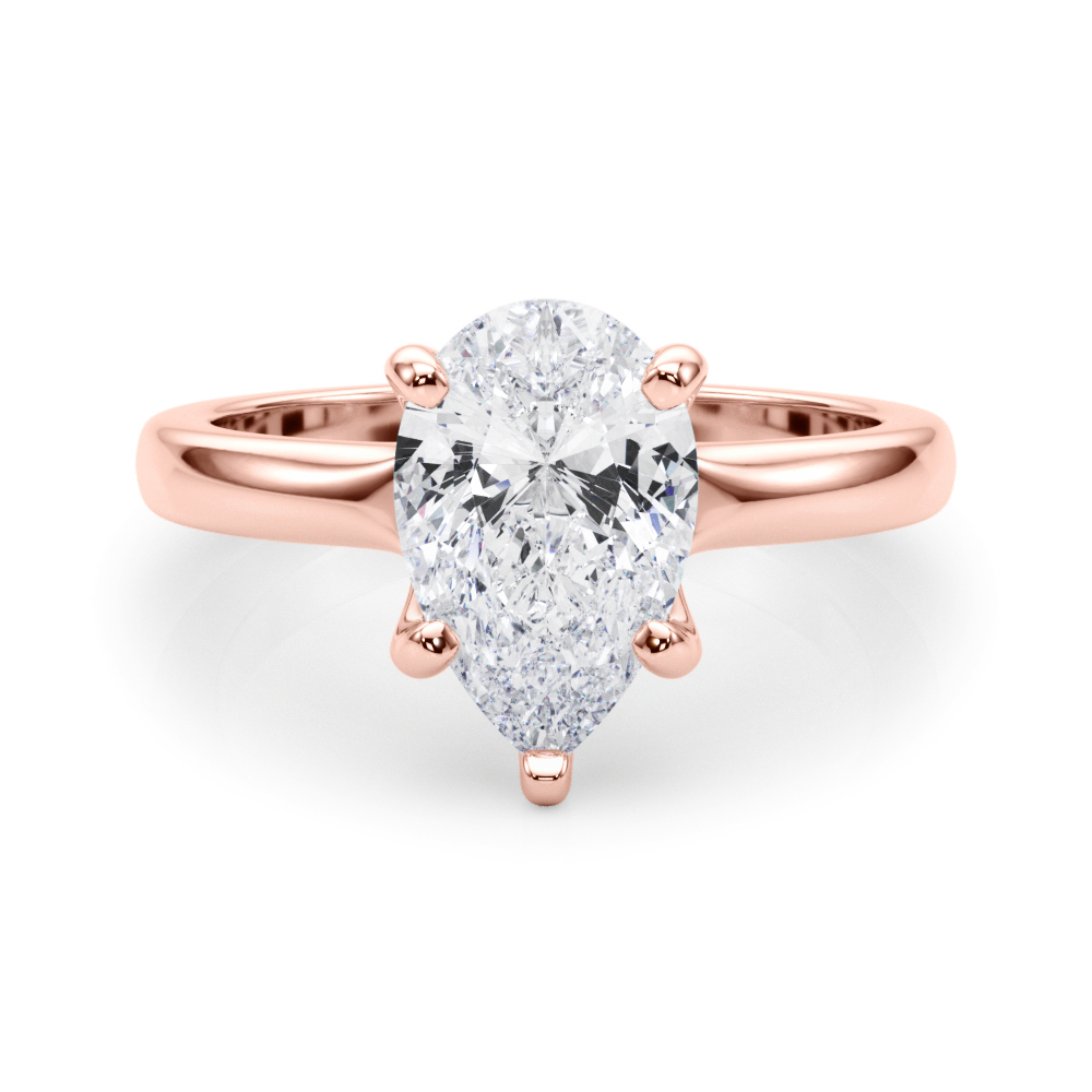 The Sylvia Solitaire Engagement Ring, set view