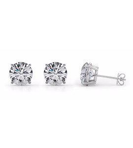 Lab Grown Basket Studs